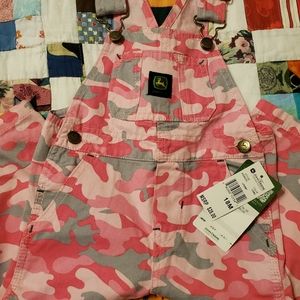 Toddler John Deere overalls